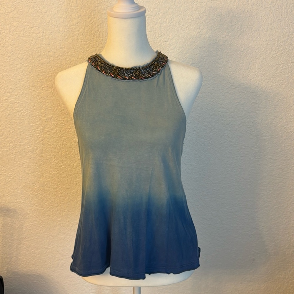 Free people beaded halter top